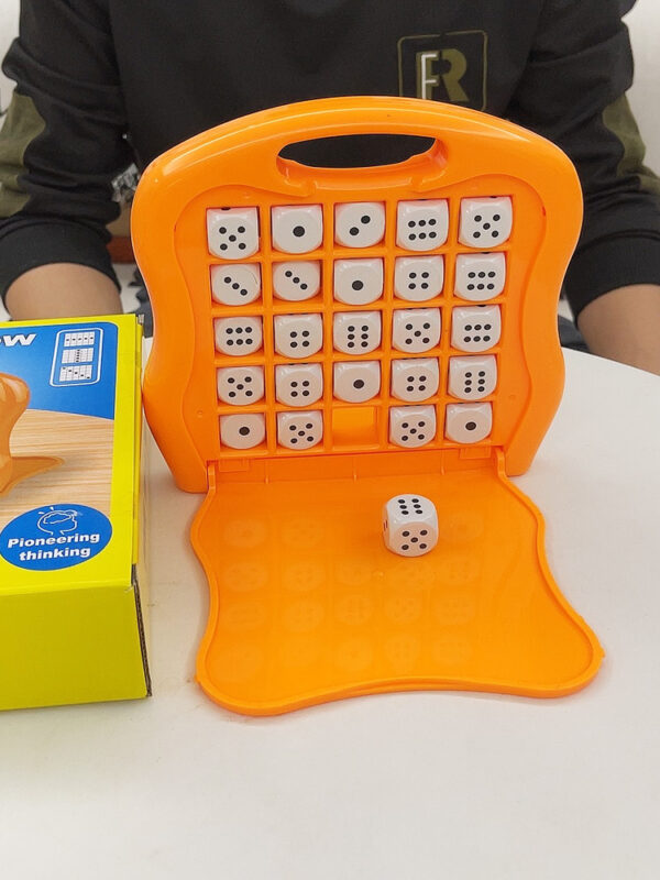 数字五连棋儿童思维训练益智数独游戏亲子互动桌游玩具骰子五子棋 5-in-a-Row Dice Puzzle - Family Fun Interactive Tabletop Board Game for Parent-Child Interaction - Image 4